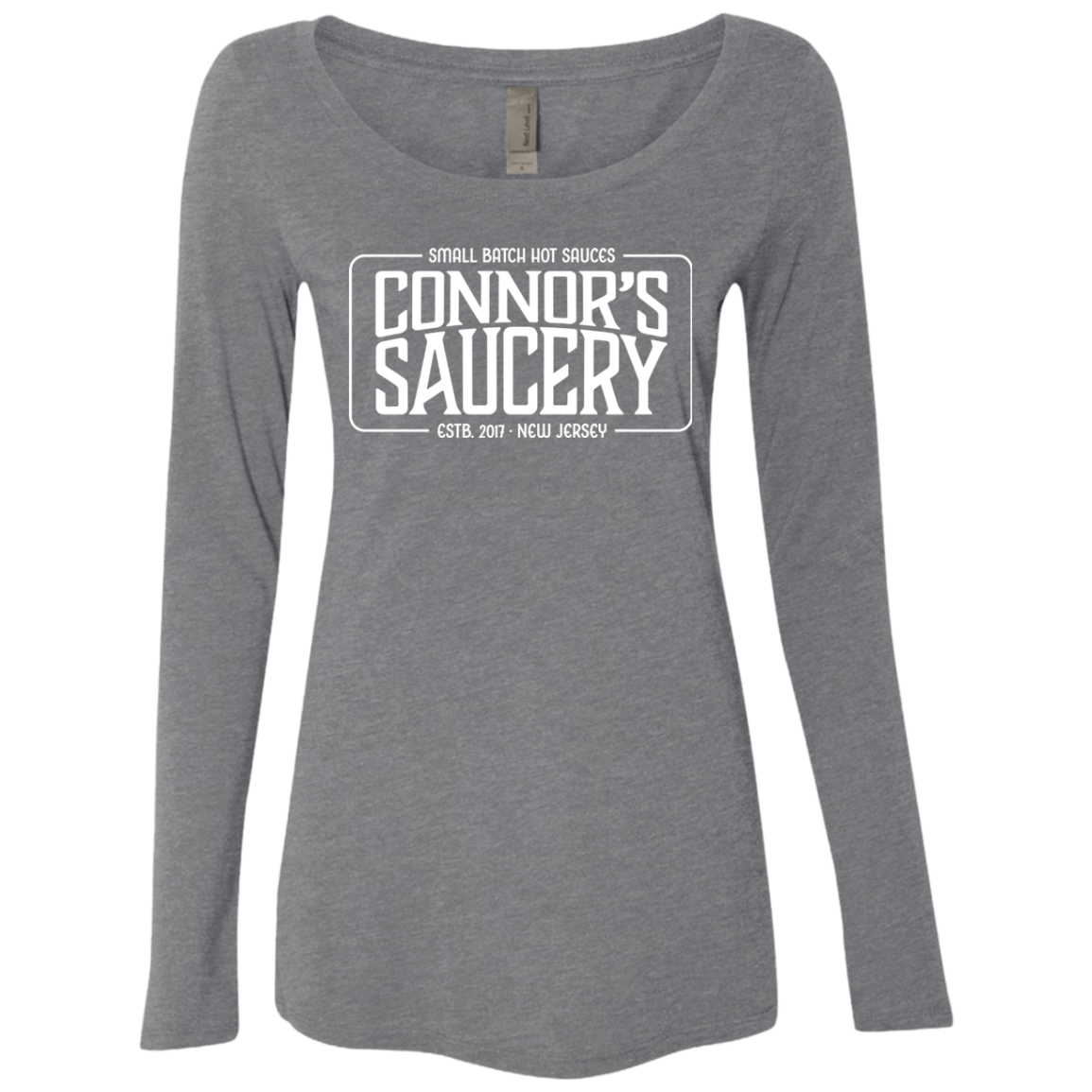 Ladies' Triblend Long Sleeve Scoop Neck