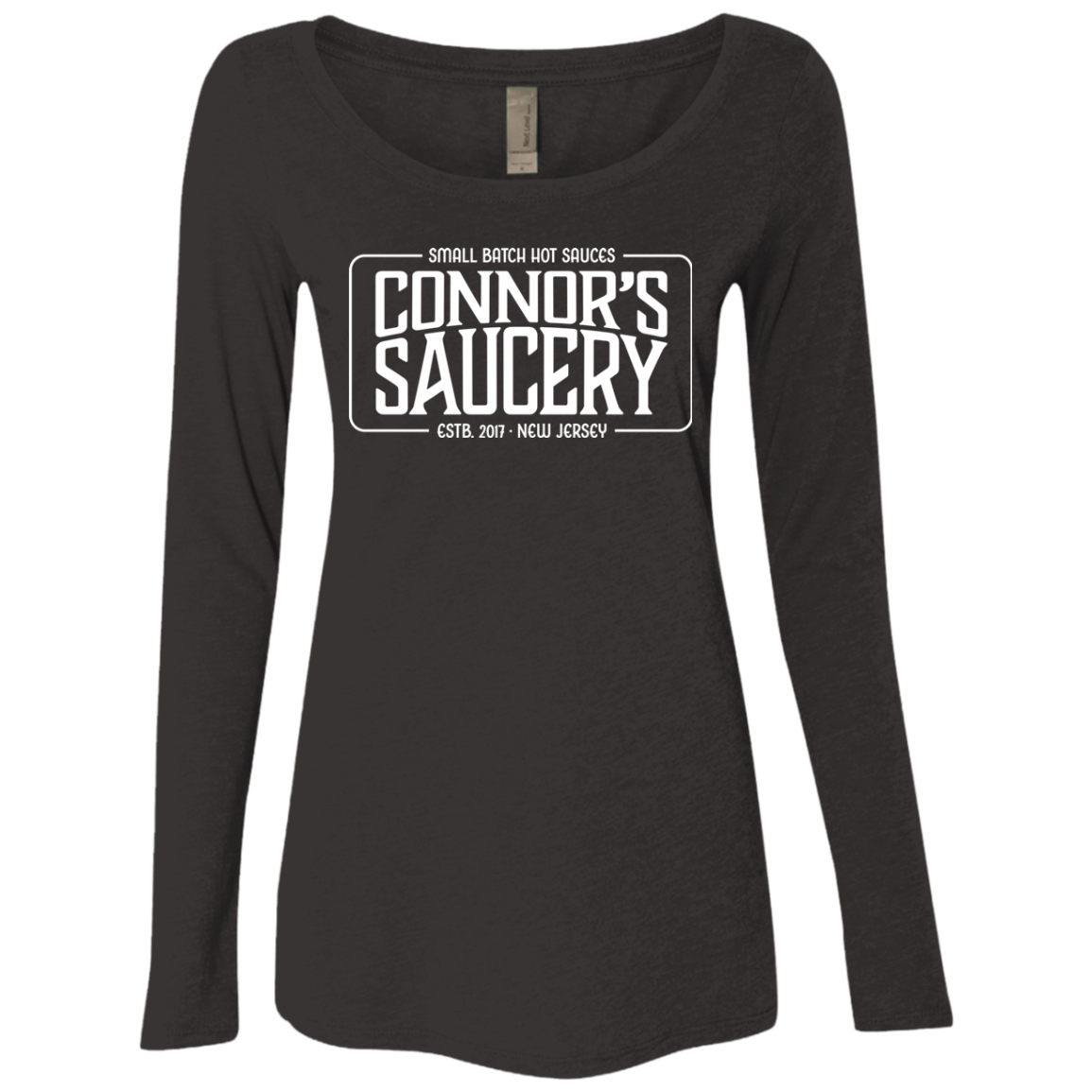 Ladies' Triblend Long Sleeve Scoop Neck